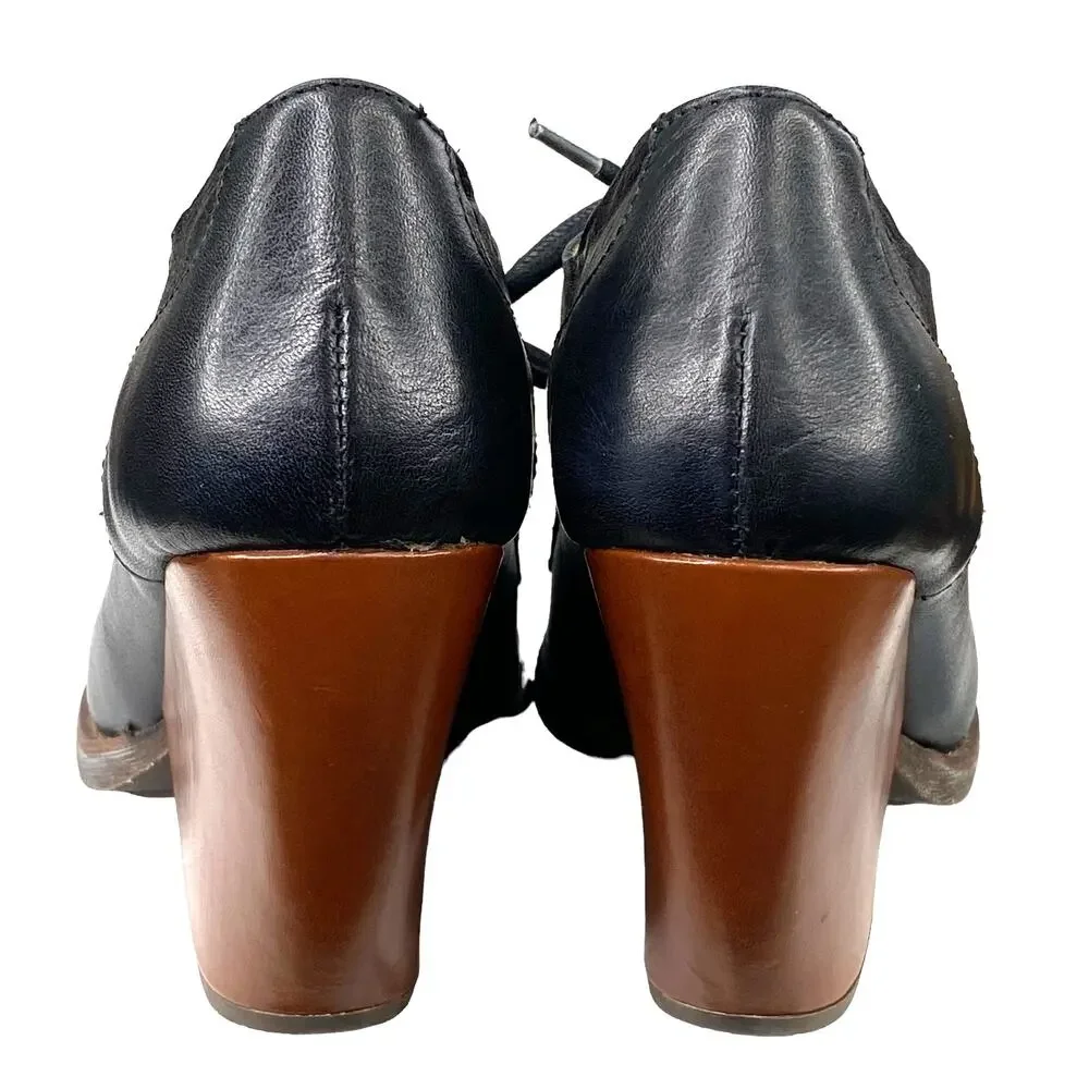 Korks By Kork-Ease Women's Chianne Black Chunky Booties Size US 6.5